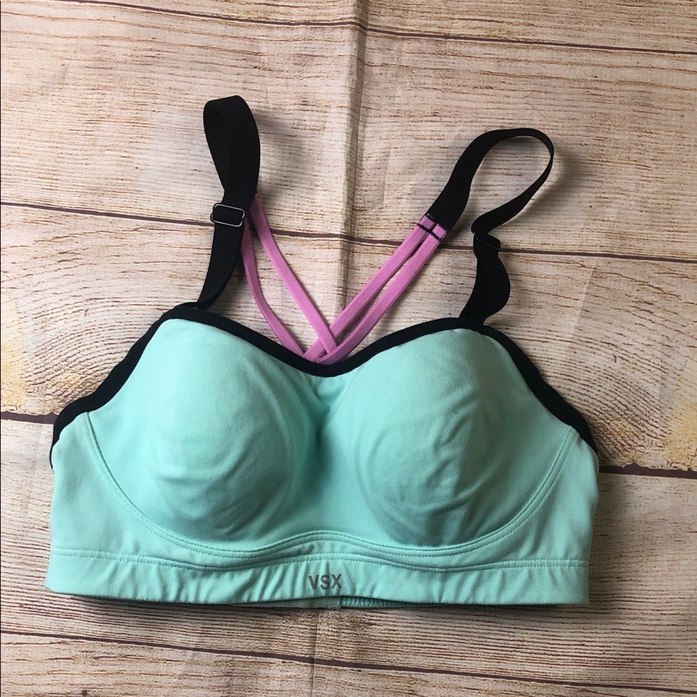 VSX‎ Aqua and Black Sports Bra